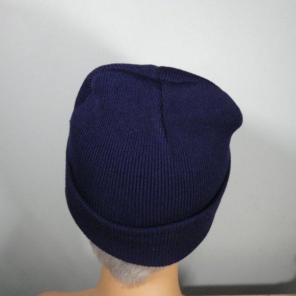Rainbow Heart Navy Knit Beanie - Picture 3 of 7